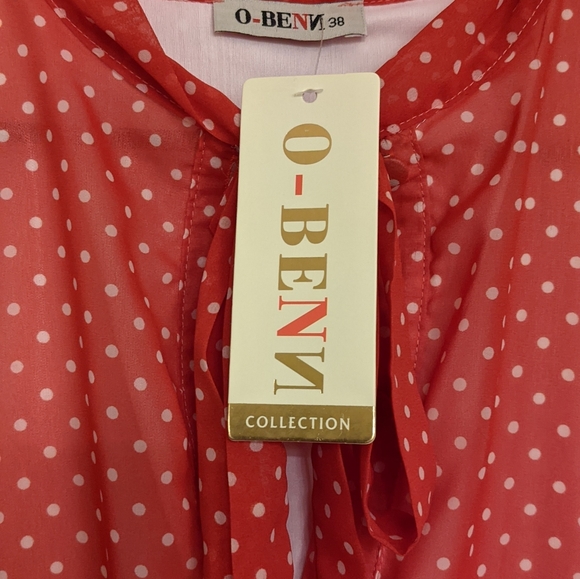 New Red polka dot gown maxi - Picture 4 of 6